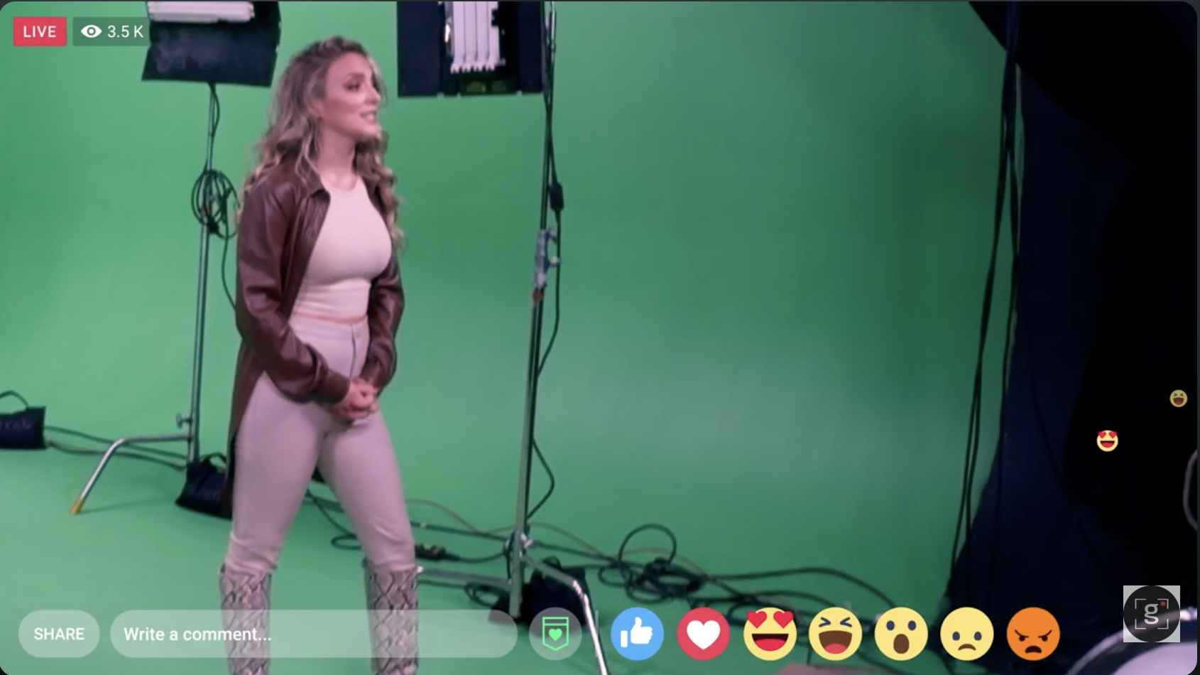 Influencer livestream